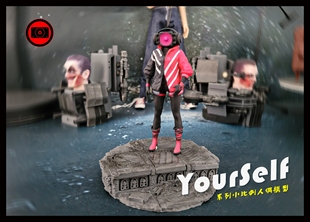 女音响人1 18比例勇气级静态手办摆件