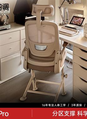 黑白调P1Pro学习椅青少年书桌椅大学生人体工学电脑椅书房升降椅