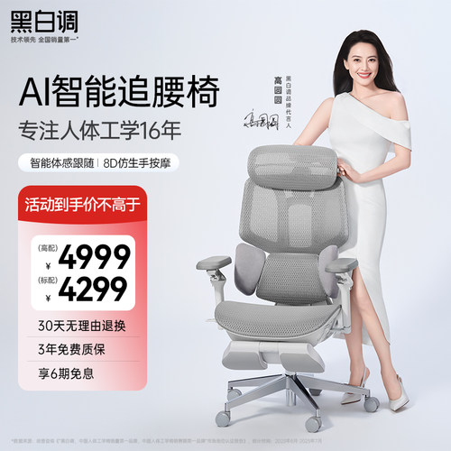 黑白调X7AI追腰椅【高圆圆推荐】