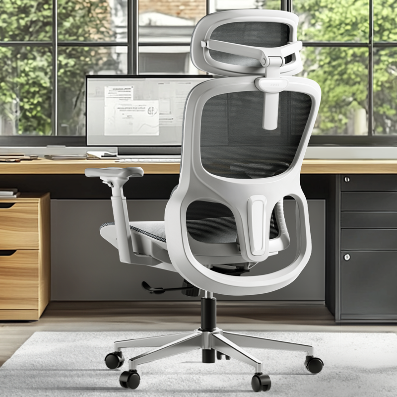 黑白调P2人体工学椅电脑椅电竞椅网布久坐不累舒适撑腰升降可后仰