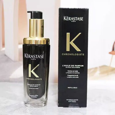 卡诗黑钻鱼子酱护发精油亮泽柔顺