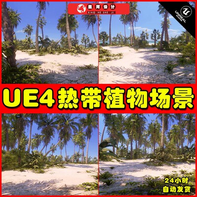 UE4UE5 Tropical Foliage and Landscape 热带森林景观场景4.27