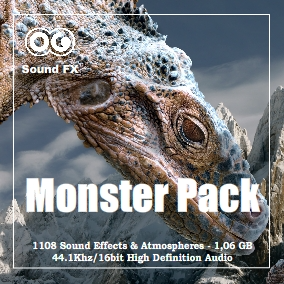 ue4虚幻怪物兽人地精僵尸骷髅龙咆哮尖叫攻击飞行声音氛围音效包