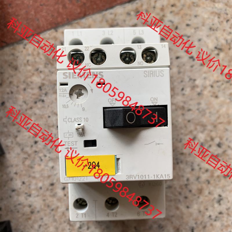 西门子电机马达保护断路器开关3RV1011-1KA15德国产