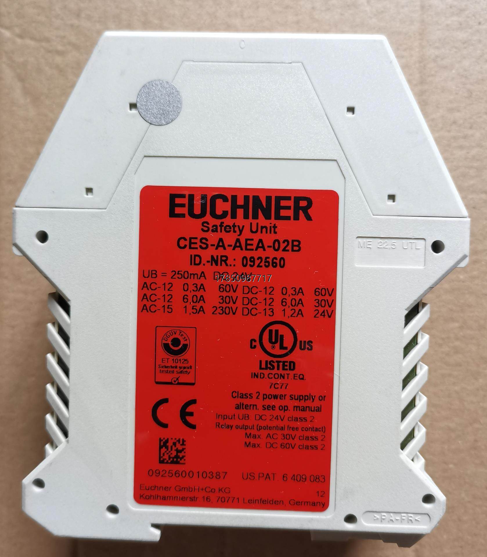 议价询价Euchner092560安士能安全继电器CES-A-AEA议价询价