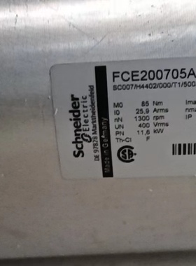 议价施耐德伺服电机FCE200705A100 5C007/H44议价商品议价