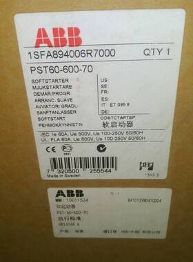 议价议价PST60-600-70 全新ABB软启动器 现货实拍议价议价