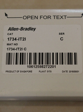 议价1734-IT2I模块 AB PLC控制器 罗克韦尔处理器 1734IT2I 议价