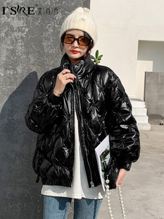 艾尚雪2021新款时尚长款连帽羽绒服女气质外套859