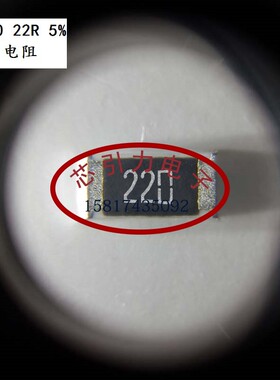 贴片电阻 2010 22R Ω ±5% 3/4W RR5025(2010)L220JT 可直拍