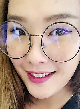 超大眼镜框女圆框复古大号大脸圆形眼镜架男近视配度数防蓝光152m