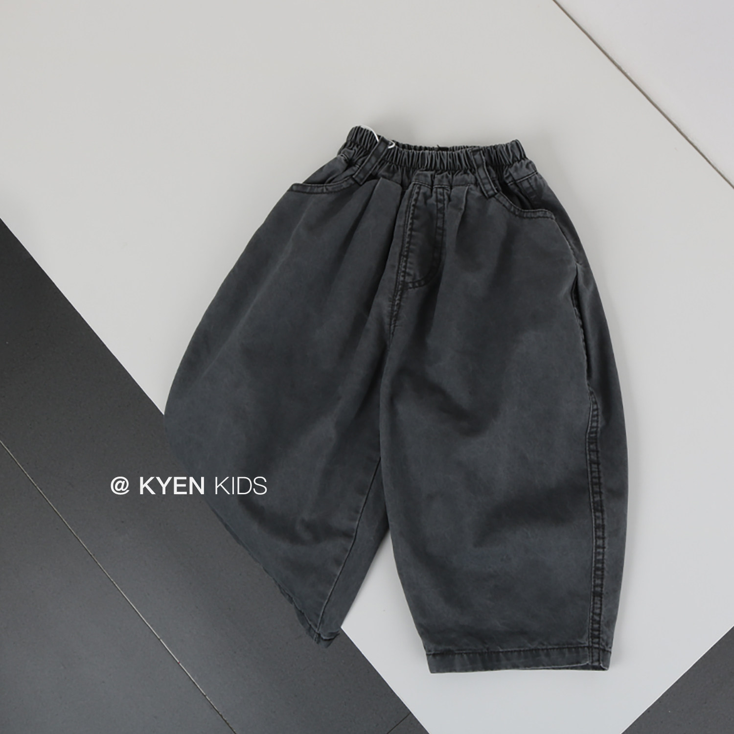 2026春款男童女童宽松休闲裤百搭扎染质感工装裤儿童萝卜裤潮童装,童装/婴儿装/亲子装,裤子,淘宝优惠券,粉丝福利购,淘宝优惠卷