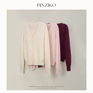 大兔子 重工刺绣针织衫 山羊绒 天丝165g 绵羊毛 PINZIKO