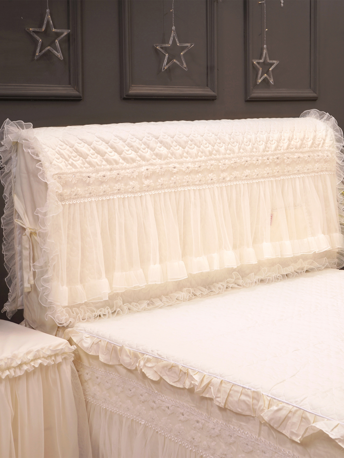 新疆包邮好梦连连靠背软包床头套罩万能通用全包高级感保护套防尘