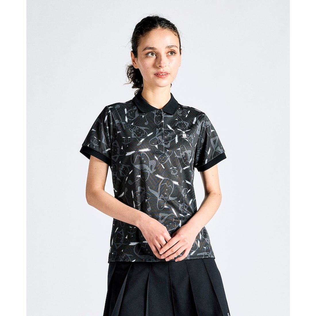 24日本代购MUNSINGWEAR/万星威高尔夫服装女士可爱速干短袖POLO衫