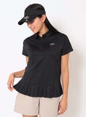 日本26春夏款Callaway卡拉威女士高尔夫服装舒适速干光泽宽松短袖