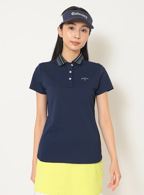 日本代购25秋季卡拉威Callaway高尔夫球服女士短袖polo衫吸汗速干