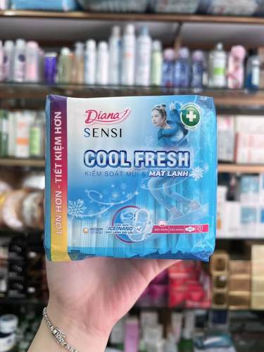 越南diana sensi cool fresh mat lang 酷爽日用卫生巾20片23cm