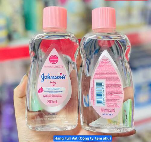 泰国强生婴儿油新生儿润肤油宝宝baby身体抚触油 200ml