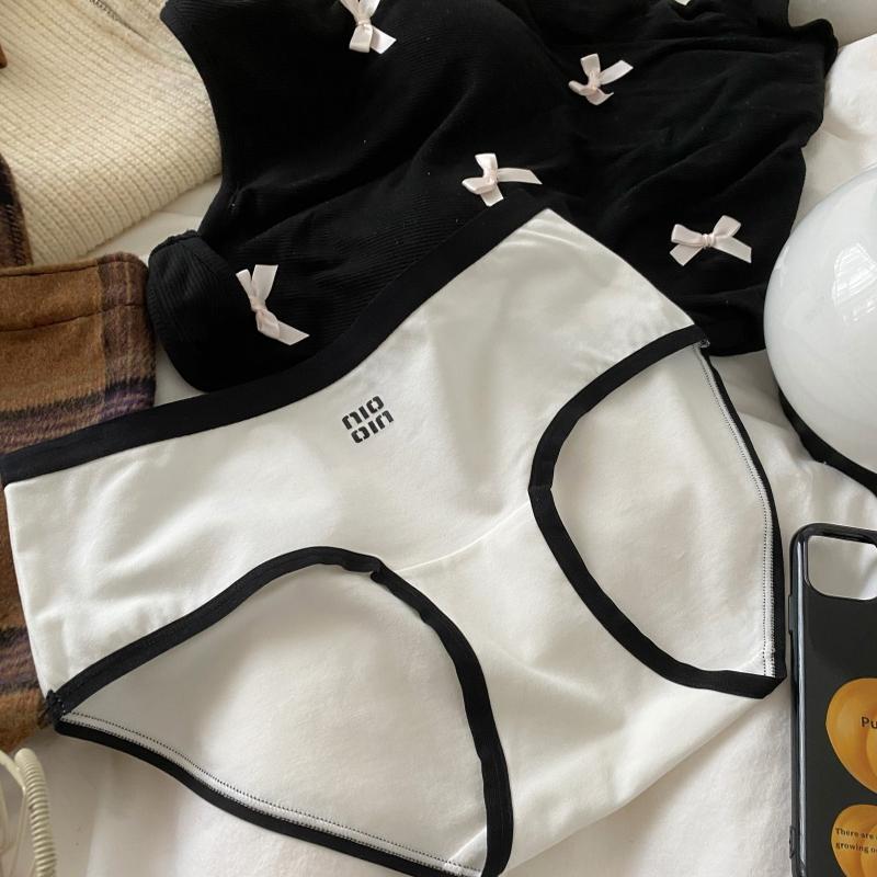 3条装Miu系千金风7A婴儿棉内裤女