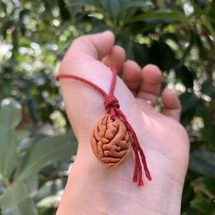 野生桃枭东南枝桃枭手串桃枭挂件打孔男女宝编织桃木雕刻随形吊坠