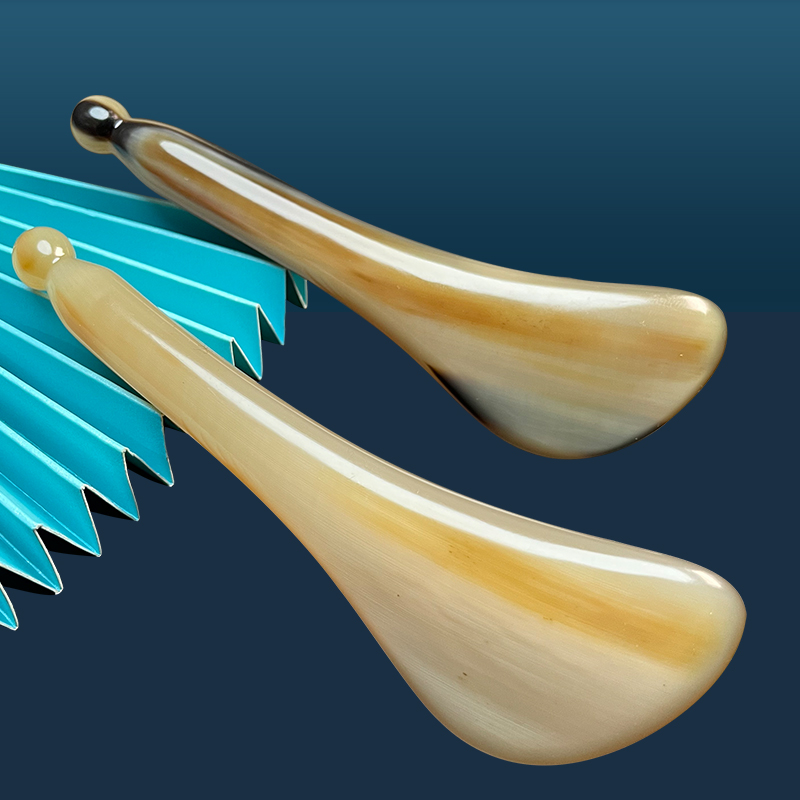 天然牛角眼部面部拨筋棒美容专用女 脸部提拉刮痧板 按摩棒点穴位