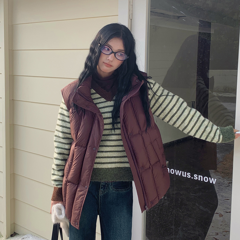 BORAN休闲百搭羽绒马甲羽绒服女