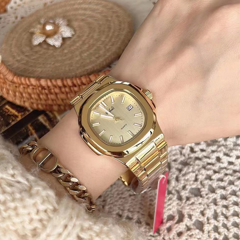 鹦鹉螺正品手表女士2024新款名牌女式高级感轻奢小众防水方形腕表