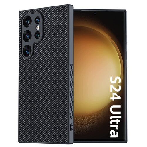 适用三星s24ultra手机壳碳纤维纹