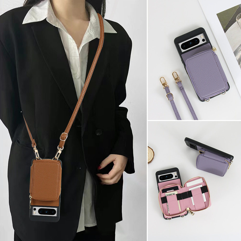 适用谷歌Pixel8Pro手机壳斜挎