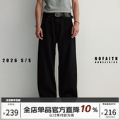 宽松休闲百搭长裤 新品 NK5482 男春季 NOFAITH莱赛尔直筒牛仔裤