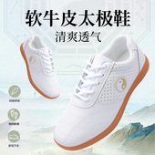 男透气太极运动鞋 太极鞋 太极拳练功鞋 软牛皮功夫武术训练鞋 女夏季