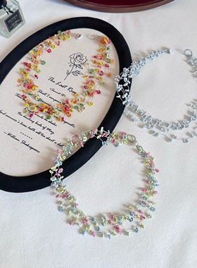 绿野仙踪花朵手串森系颈链