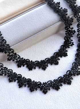 手工编织蕾丝锁骨链明星同款定制