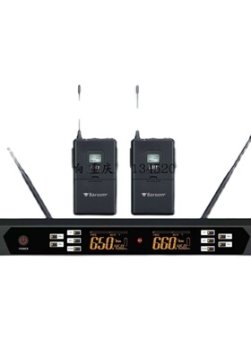 Barsom 巴森 BR-700D 一拖二U段无线手持话筒会议麦克风