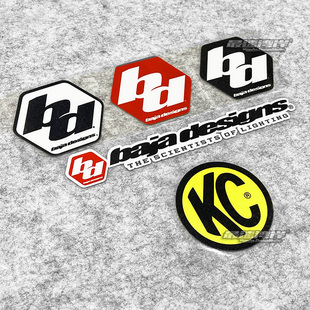 巴哈射灯辅助灯标志反光贴硬派越野改装 饰贴 标志车贴BD拉力猛禽装