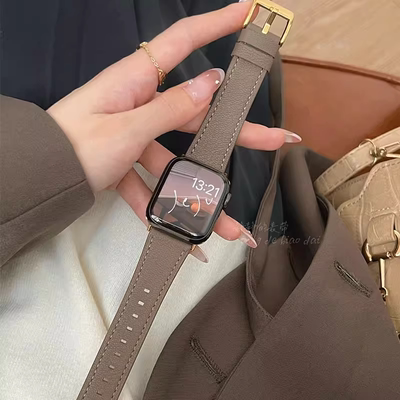 iwatch11高级感鱼子酱羊皮手表带
