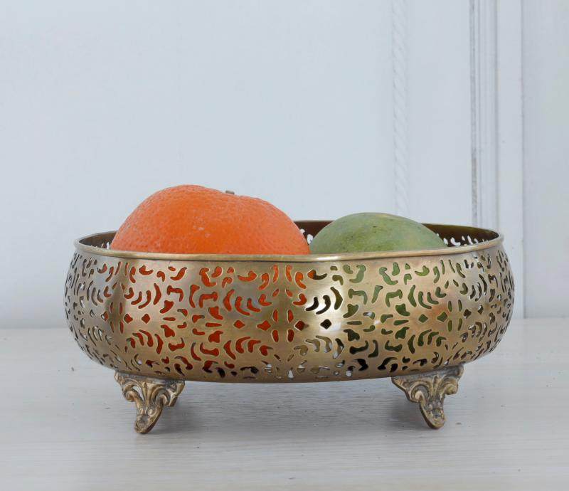 北欧风格印度镂空黄铜果盘奢华欧式收纳碗纯铜装饰复古风果篓果盆,餐饮具,果盆/果盘/果篮,淘宝优惠券,粉丝福利购,淘宝优惠卷