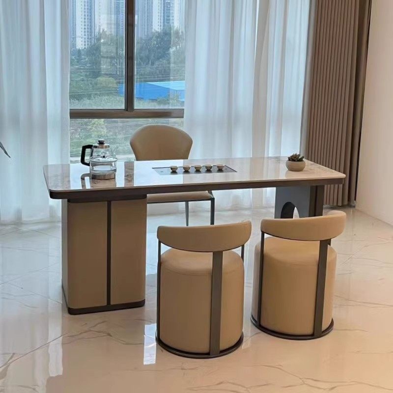 岩板茶桌椅组合阳台茶台茶桌