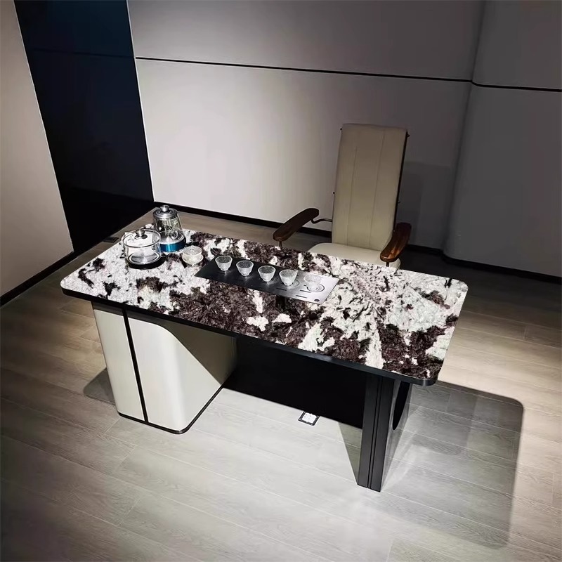 巴西进口纯天然奢石金孔雀茶台