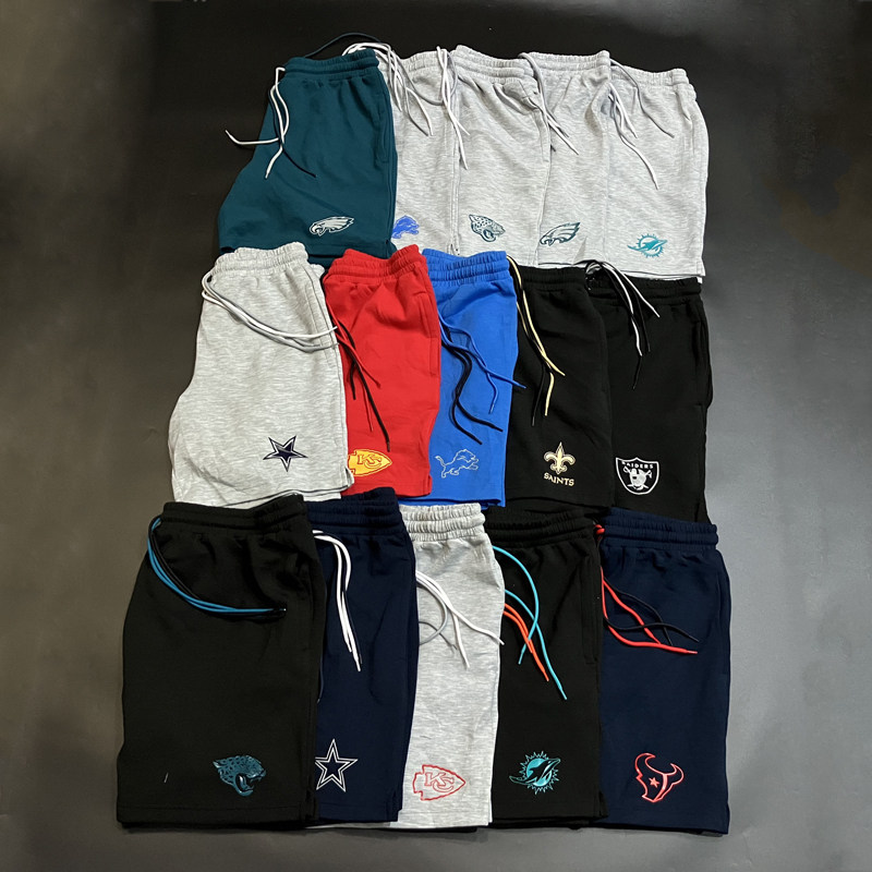 美单橄榄球针织涤纶篮球运动短裤宽松大码健身跑步滑板街舞潮男裤