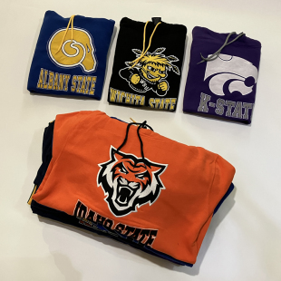 秋款薄绒 NCAA刺绣连帽篮球运动卫衣投篮服宽松大码 打底帽衫外套