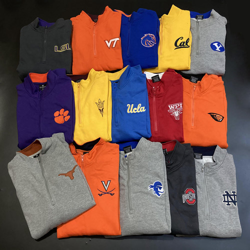 NCAA大码篮球卫衣立领