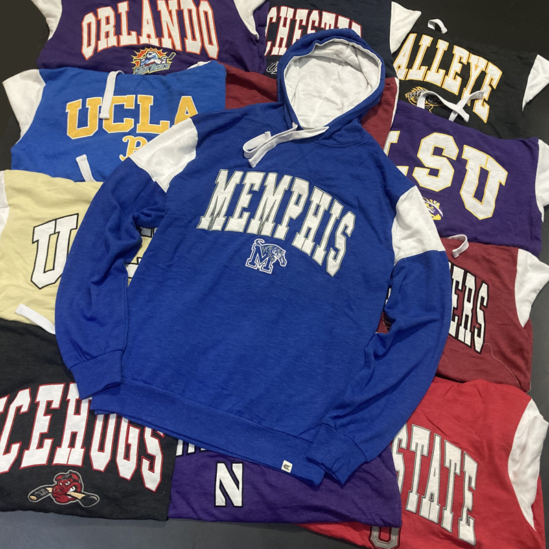 薄款毛圈刺绣卫衣NCAA投篮服