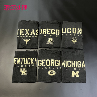 瑕疵 轻薄NCAA做旧印花 投篮服宽松热身运动t恤健身跑步长袖帽衫