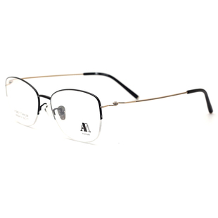 Ai by Amani爱阿玛妮眼镜框 时尚细边半框超轻纯钛镜架男女 A9324