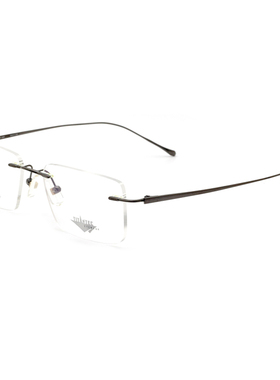 TITANTEC泰坦钛克眼镜框 男无框经典商务钛架女近视镜架 TF-1809