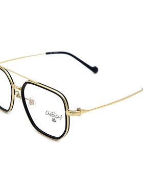 Ai by Amani爱阿玛妮眼镜框复古全框大脸显瘦钛架可配近视AT5001