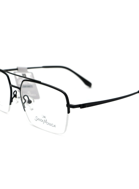 SANTAMONICA圣曼尼加纯钛眼镜架男女时尚半框眼镜框配度数SM52012