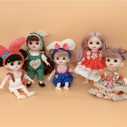 6寸16cm8分多款多样儿童换装时尚衣服女孩精致洋娃娃公主生日玩具 - 封面